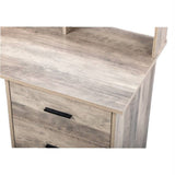 Gray embossed particleboard with triamine laminated desktop storage layer 110*50*95cm three drawers 63916643