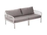 3 Piece Patio Conversation Sets, Modern Outdoor Patio Sectional Furniture Set with Square Coffee N780P199459W