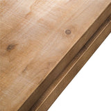 Modern Rustic Wood Coffee Table Rectangular Living Room Center Table with Floating Top Design 02669930