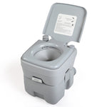 ZUN 5 Gallon Portable Toilet, Flush Potty, Travel Camping Outdoor W2181P153991