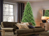 7FT Slim Christmas Tree 1180Tips, PEPVC Branches, Hinged Design for Easy Setup, Stable Metal T3637P598496