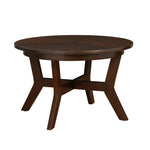 ZUN 32inch Wood Round Coffee Table for Living Room,Mid Century Farmhouse Circle Wooden Coffee Tables for 64270908