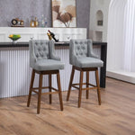 ZUN COOLMORE Bar Stools Set of 2 Counter Height Chairs with Footrest for Kitchen, Dining Room And 360 W395P164047