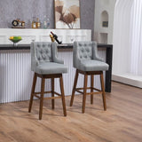 ZUN COOLMORE Bar Stools Set of 2 Counter Height Chairs with Footrest for Kitchen, Dining Room And 360 W395P164047