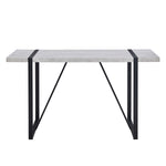 ZUN Modern Dining Table, 55 inch Kitchen Table for 4 People, Rectangular Dinner Table for Dining Room, WF312270AAG