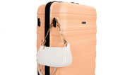 Expandable 3 Piece Luggage Sets PC Lightweight & Durable Suitcase with Two Hooks, Spinner Wheels, 57841109
