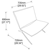 Modern Accent Chair for Living Room, Bedroom & Home Office Seating W2085P399093