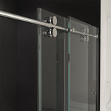 56"-60"W x 76"H Frameless Shower Door, Sliding Shower Door, with Premium 3/8" Thick Tempered W2011P197884