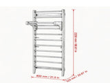 Wood Ladder Wall Gym, 10-Level Indoor Jungle Gym with Pull-Up Bar, 220lbs Loading Capacity for Kids 33471923