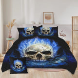 4Pieces Unicorn Comforter Set Soft Bedding Sets Floral Printed cozy Queen Size 34521641