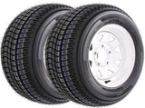 Set of 2 ST175/80D13 Trailer Tires and Wheel Assembly, DOT Approved- Highway Legal,6-Ply Heavy Duty, W1364P445944