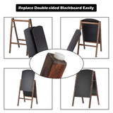 25.6" x 2.4" x 40.0" Billboard Wood A-Frame Sidewalk Signage Chalkboard 33601469