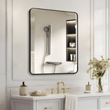 Black 30 "x36" Rectangular Bathroom Wall Mirror W2203P310395