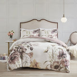 King/Cal King 3 Piece Cotton Printed Duvet Cover Set B03597339