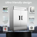 2 Door 49 Cu.Ft Commercial Refrigerator Dynamic Cooling OmniSmart Temperature Control 3341 W1192P248456