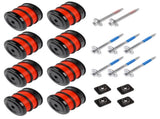 8X Silicone Body Mount Bushings and Cushion Bolts Kit Replacement for F-250 F-350 2008-2016 13848 25458926