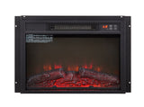 Electric Fireplace Insert 18" 1400W 120V ,Equipped with remote control, ultra thin heater with log 56897865