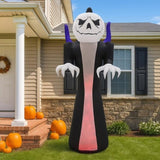 12FT Giant Halloween Inflatable Blow Up Decorations, Grim Reaper with Jack-o'-Lantern Pumpkin Head 50879349