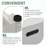 41*41*53.5cm Square Imitation Marble Color Gas Storage Garden Iron Side Table 34899564