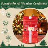 12in Motorized Pop-up Gift Box with Santa, Outdoor Christmas Decorations with Motor & 60 LED Lights, 64899974