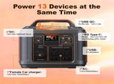 Portable Power Station, 296Wh 80000mAh Lithium Battery with 300W AC Outlets for Outdoor 48488177