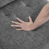Ottoman Sofa for Modular Sectional,Grey Chenille W487125887