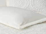 Full/Queen Embroidered Medallion Faux Fur Ultra Plush Comforter Mini Set B03597033