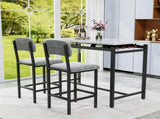 Kitchen Table Set, Dining Table and Chairs for 2, 3 Piece Dining Room Table Set with 2 Upholstered 05790443