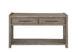 54 inch Sofa Table, No Assembly Required, White Oak Finish B108P163865