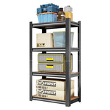 4-Layer Storage Rack, Adjustable Height Wooden Shelf, Suitable For Kitchen, Garage, Storage Room, 29480118