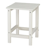 36*36*47cm Single Layer Square HDPE Side Table White 27369810