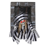 18" Animated Halloween Chained Prisoner Decor - Sound-Activated , 08107365