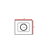 30" Powdercoated Metal Fire Pit with Smoked Glass Top B120P205631