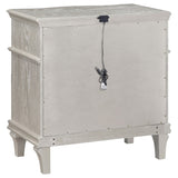 Evangeline Silver Oak 3-Drawer Nightstand B062P344978