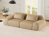 82" Modern Modular Sectional Sofa for Living Room,Flannelette Fabric,highly textured,Oversized W714P377075