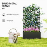 ZUN Garden Bed、 Galvanized Planter,Garden Bed with Privacy Pan 03231044