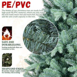 Artificial 8ft Blue green Tint Christmas Tree with 2458 PE/PVC Mixed Branch Tips, memory wireiron 66097237