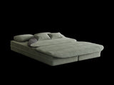 75''2-in-1 Foldable Sofa,Convertible Sleeper Foam Sofa Bed with Multi Functional Blanket, Corduroy W834P317048