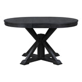 ZUN Retro Functional Extendable Dining Table with a 12" Leaf for Dining Room and Living Room 81642106