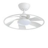 Light Pro 22 in. LED Indoor Matt white Smart Ceiling Fan with DC Motor T3177P284011
