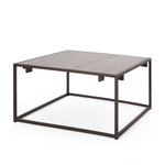 ZUN [Ship to Canada only]Modern Industrial Coffee Table, Gray and Bronze N825P201260