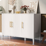 Featured Three-door Storage Cabinet with Metal Handles, Suitable for Corridors, Entrances, Living WF308089AAK