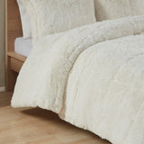 King/Cal King Shaggy Long Fur Comforter Mini Set B03595904