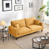 74" High Resilience three seater Sofa, Wooden Frame 3 Seat Sofa, Comfy , Modern Upholstered Sofa, W311P221215