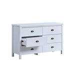 ZUN SAFARI 6 Drawer Master Dresser with Interlock Drawer Feature – Drawer Slide And Interlock W2713P194552