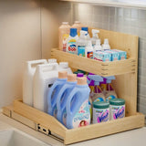 Under Sink Organizers and Storage 22" W x 21" D, 2 Tier Pull Out Cabinet Organizer with Soft Close, T3210P277411