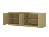 Buffet Cabinet with Storage, 62.60" Sideboard Cabinet with 4 Doors & Shelves, Wooden Kitchen Coffee W409P327404