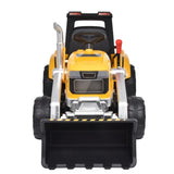 ZUN Kids Ride on Tractor with Trailer, 12V Battery Powered Electric Excavator for Kids with Remote T3067P244621