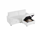 Living Room Square Tufted Upholstered Oversized Accent Ottoman with Storage Box,Large-White. W1708P291243