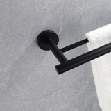 23.6 Inch Double Bar, Bathroom Bar Wall Mount, 304 Stainless Steel Bathroom Racks 08770306